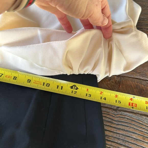 Alexander McQueen rayon l/wool blend drape top colorblock mini dress Size Small - Picture 16 of 16